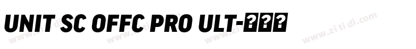 unit sc offc pro ult字体转换